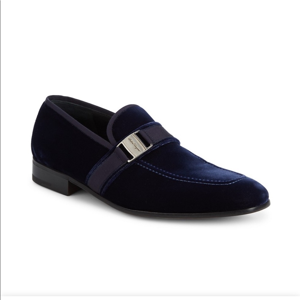 Ferragamo velvet loafer